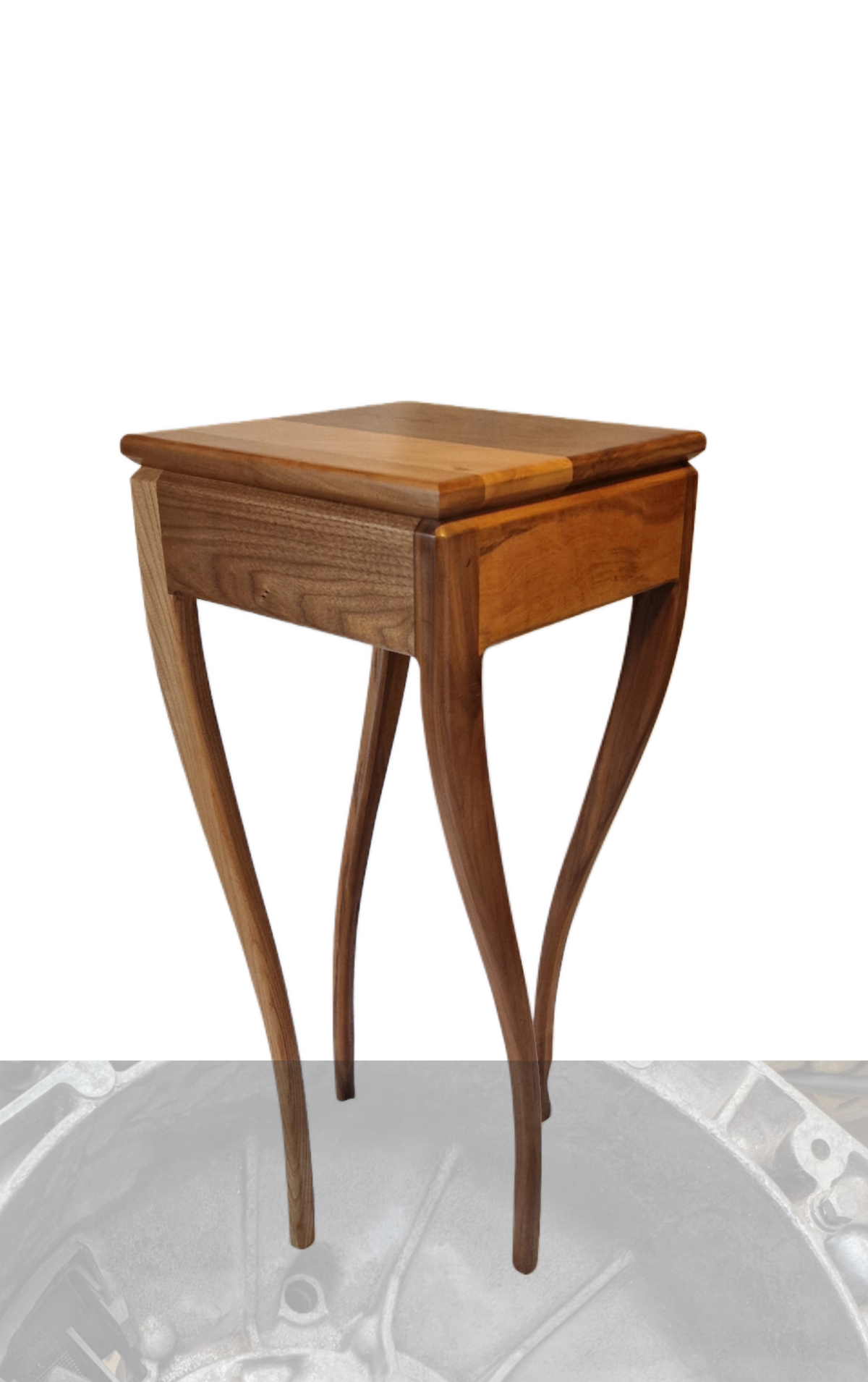 Josephene table in black walnut and Scottish elm