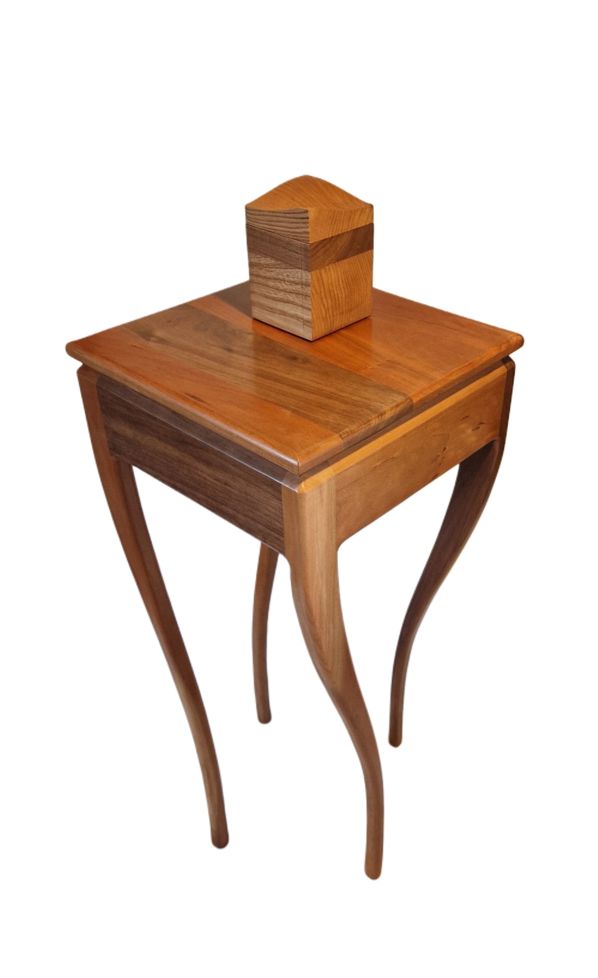 "Josephene" table in cherry and black walnut