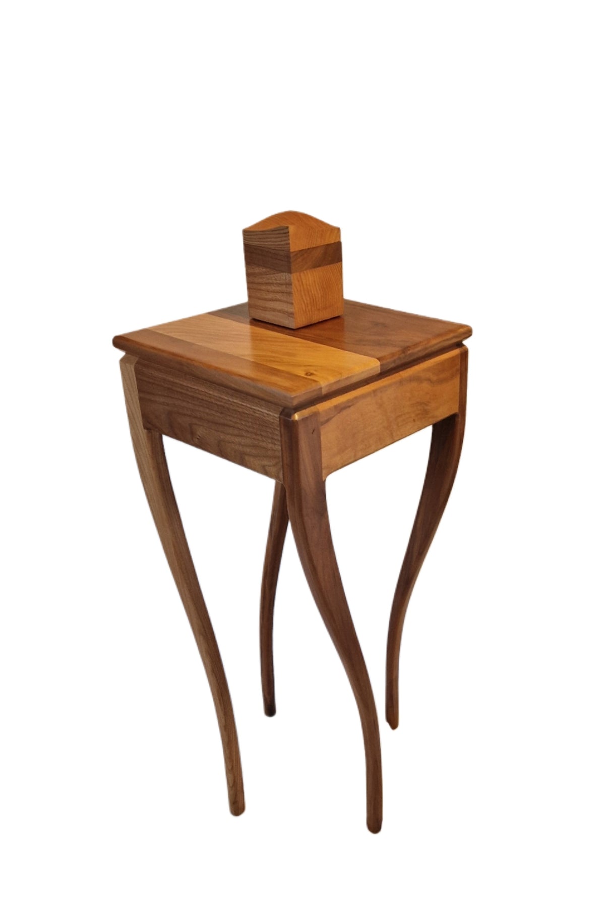 Josephene table in black walnut and Scottish elm