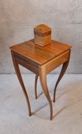 "Josephene" table in cherry and black walnut